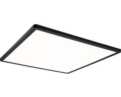 Panou Cu Led Integrat Auria 22w 2200 Lumeni 42x42 Cm, Montaj Aplicat, Lumina Calda, Negru