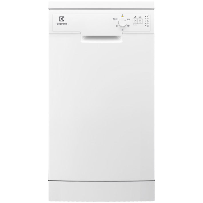 Masina de spalat vase Electrolux ESA12110SW, 9 seturi, 5 programe, Motor inverter, Display LED, AirDry, Clasa F, Alb