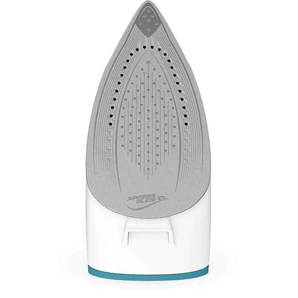 Statie de calcat Tefal Express Essential SV6115E0, 2200W, 5.2 bar, jet de abur 280 g/min, abur variabil 0-120 g/min, rezervor 1.4L, oprire automata, sistem anti-picurare, tehnologie Calc Clear, talpa Xpress Glide, alb/ verde