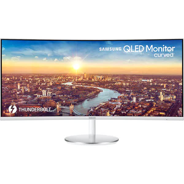 Monitor curbat LED VA Samsung, 34", WQHD, DisplayPort, Argintiu