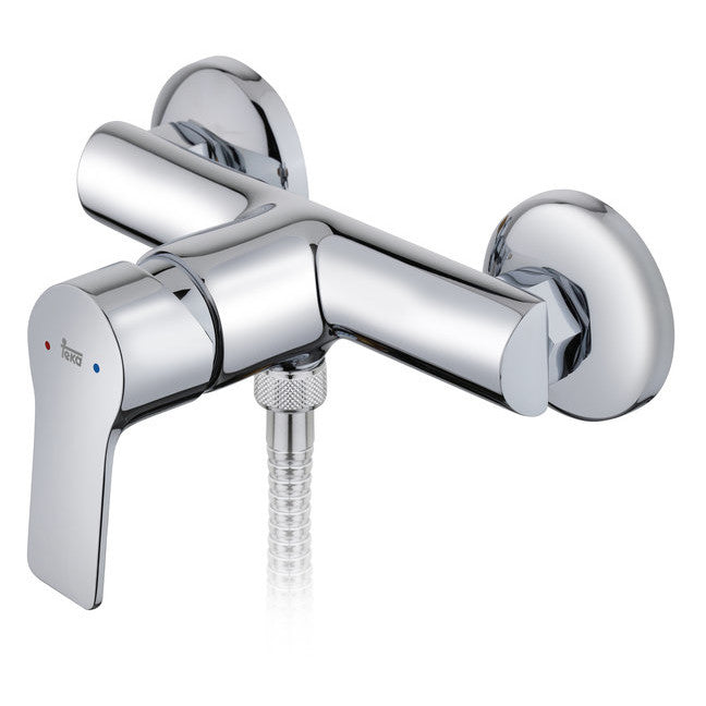 Baterie de dus Teka 842321200, monocomanda, reducerea zgomotului, Crom