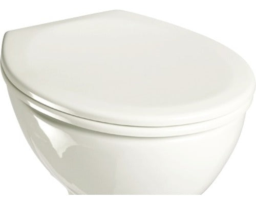 Capac WC ADOB Limone, inchidere simpla, gri 44x38 cm