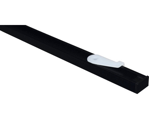 Set Sina Perdea Aluminiu Lucy Negru Mat 1 Canal 160 Cm