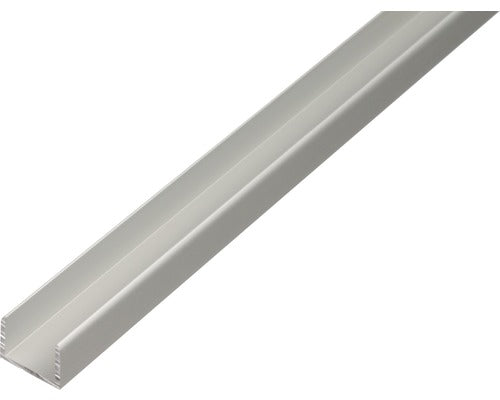 Profil Aluminiu Tip U Alberts 12, 9x10x12, 9x1, 5 Mm, Lungime 2m, Argintiu, Eloxat