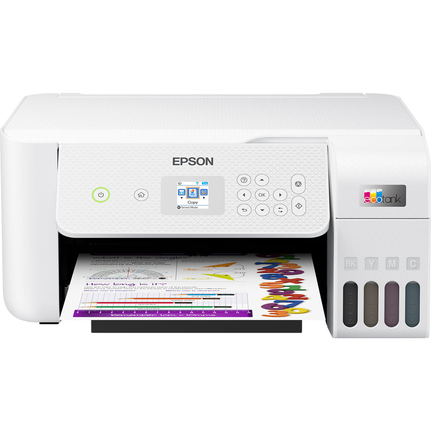 Multifunctional inkjet color CISS Epson EcoTank L3266, Wireless, A4, Alb