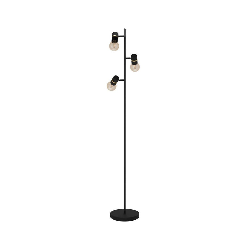 Lampadar, Eglo, Metal, 160 cm, Negru