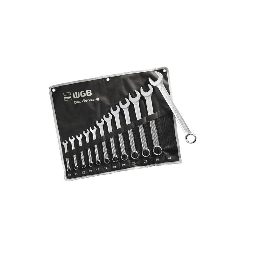 Trusa chei combinate fixa-inelara WGB 10-32 mm, 12 piese