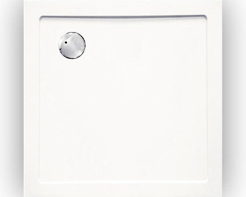 Cadita dus patrata Sanotechnik din SMC 100x100 cm alb