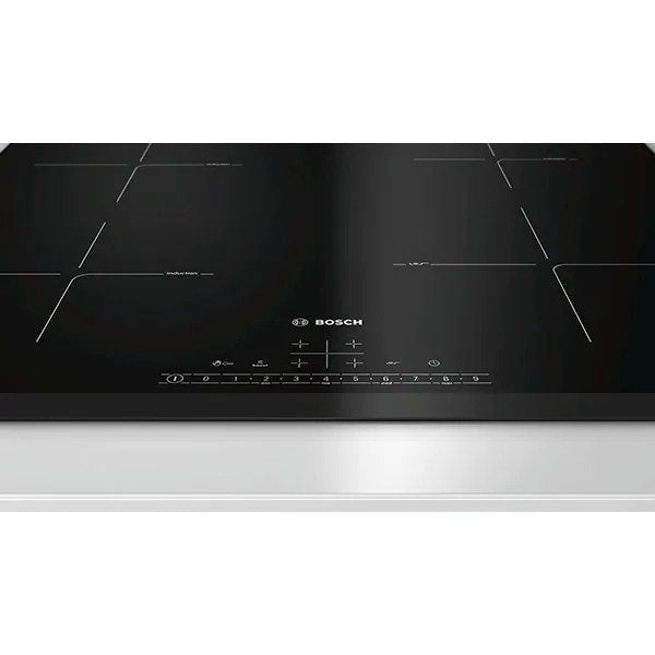 Plita incorporabila Bosch PIF651FC1E, Inductie, 4 zone de gatit, Control Touch, Timer, Negru