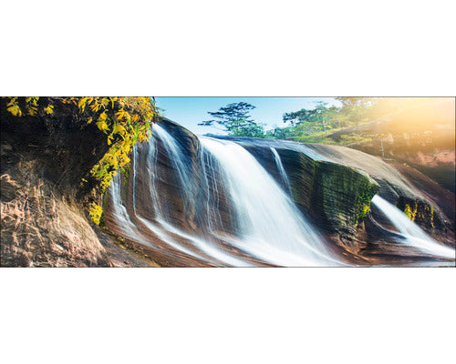 Tablou Sticla Jungle Waterfall 30x80 Cm