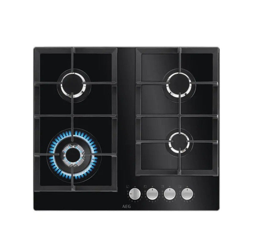 HKB64420NB, Gaz, 4 arzatoare, Wok, negru