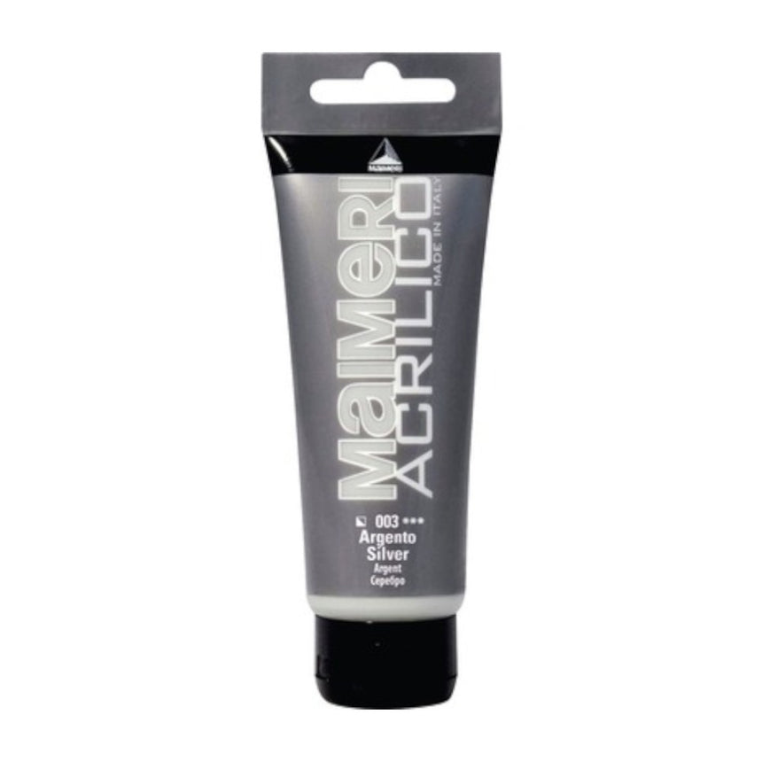 Culoare Acrilica, Silver, 75 ml, Acrilico Maimeri