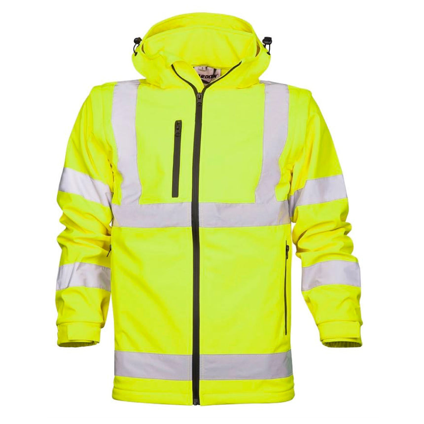 Jacheta softshell reflectorizanta S428, culoare galben, marimea L