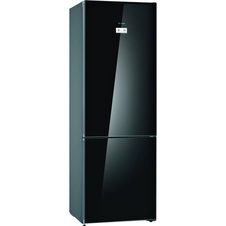 Combina frigorifica Bosch KGN49LBEA, 438 l, Clasa E, NoFrost, VitaFresh, H 203 cm, Sticla neagra