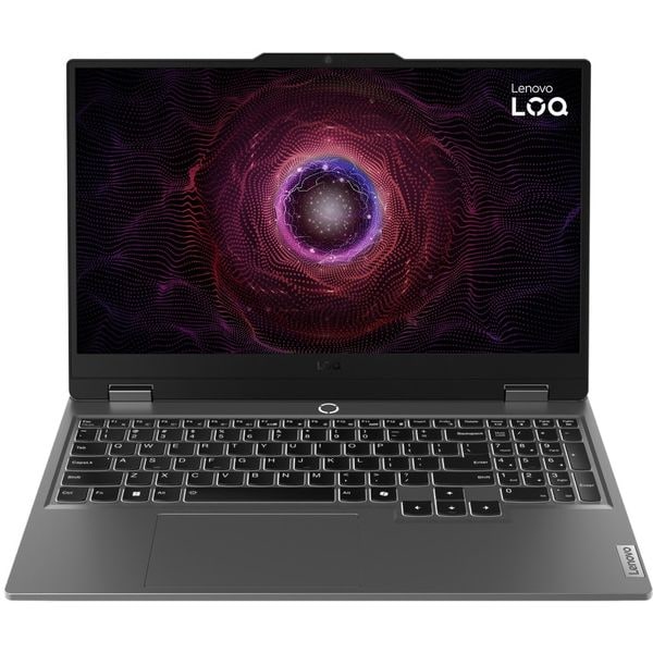 Laptop Gaming Lenovo LOQ 15ARP9 cu procesor AMD Ryzen™ 7 7435HS pana la 4.5GHz, 15.6" Full HD, IPS, 144Hz, 24GB DDR5, 512GB SSD, NVIDIA® GeForce RTX™ 4050 6GB GDDR6, No OS, Luna Grey