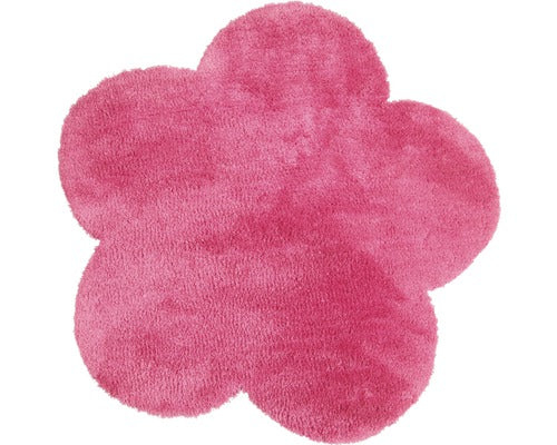 Covor Shaggy Floare Roz 60x60 Cm