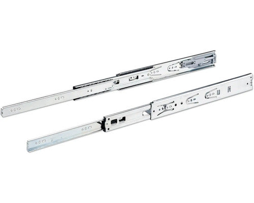 Glisiere Tip Sina Cu Bile Hettich Ka4532 350mm, Max. 35kg, Cu Amortizor, Otel Cromat, 1 Pereche