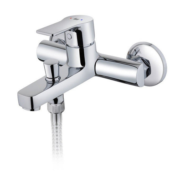 Baterie cada/dus Teka MANACOR, cu set de dus, limitator de zgomot, aerator anticalcar, crom, 4.122.12.00