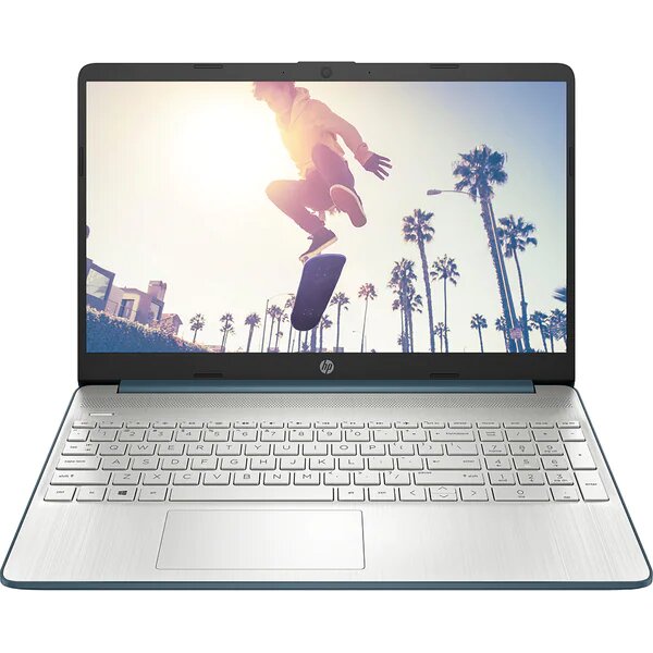 Laptop HP 15s-fq5002nq, Intel Core i7-1255U pana la 4.7GHz, 15.6" FHD, 16GB, SSD 1TB, Intel Iris Xe Graphics, Free DOS, Albastru