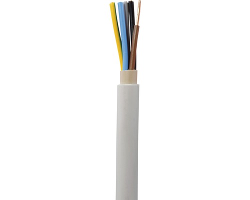 Cablu Nym-j 5x6 Mm² Gri, Manta Din Pvc Conform Din Vde 0281-1