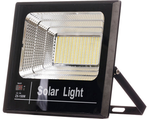 Proiector Solar Cu Led Ql Lighting 12000 Lumeni 3000-8000k, Cu Telecomanda, Aluminiu Negru