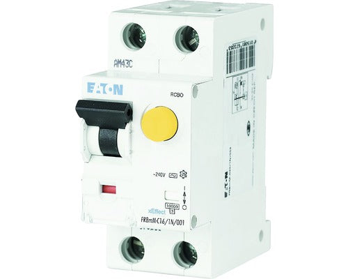 Intreruptor Automat Cu Protectie Diferentiala Eaton Xeffect Rcbo 1p+n 16a 10ka/10ma, Curba C