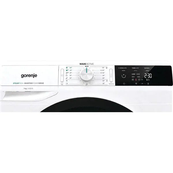 Masina de spalat rufe frontala GORENJE WEWI72S3S, WaveActive, 7 kg, 1200rpm, Clasa A+++, Alb