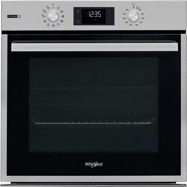 Cuptor incorporabil Whirlpool OAS KC8V1SW IX cu functie de abur, 71 l, Inox