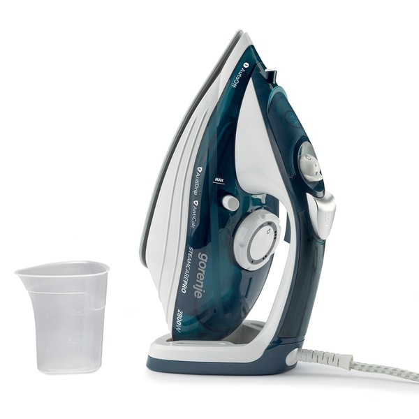 Fier de Calcat GORENJE SIH2800TQC, 2800W, 100g/min, 350ml, Talpa Ceramica, Albastru-Alb
