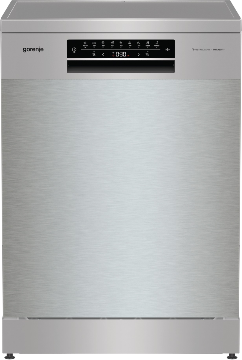 Masina de Spalat Vase GORENJE GS673C60X, 16 seturi, 7 programe, 60 cm, Clasa C, Argintiu