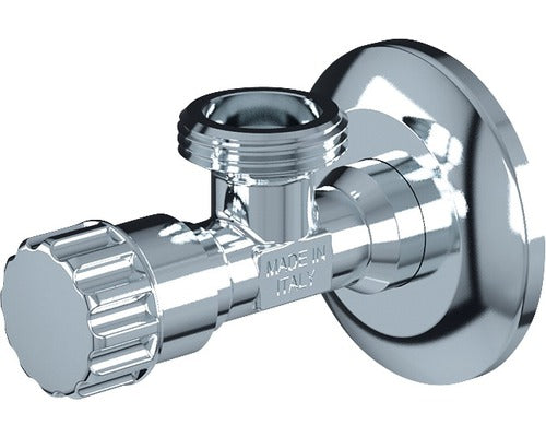 Robinet Cu Bila, Obertain Si Rozeta Decorativa Pentru Masina De Spalat, 1/2”x3/4”, Alama