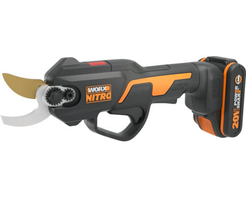 Foarfeca electrica pe acumulator pentru gradina WORX WG330E.9, 20 V, grosime maxima taiere 25 mm, motor fara perii, fara acumulator si incarcator in setul de livrare