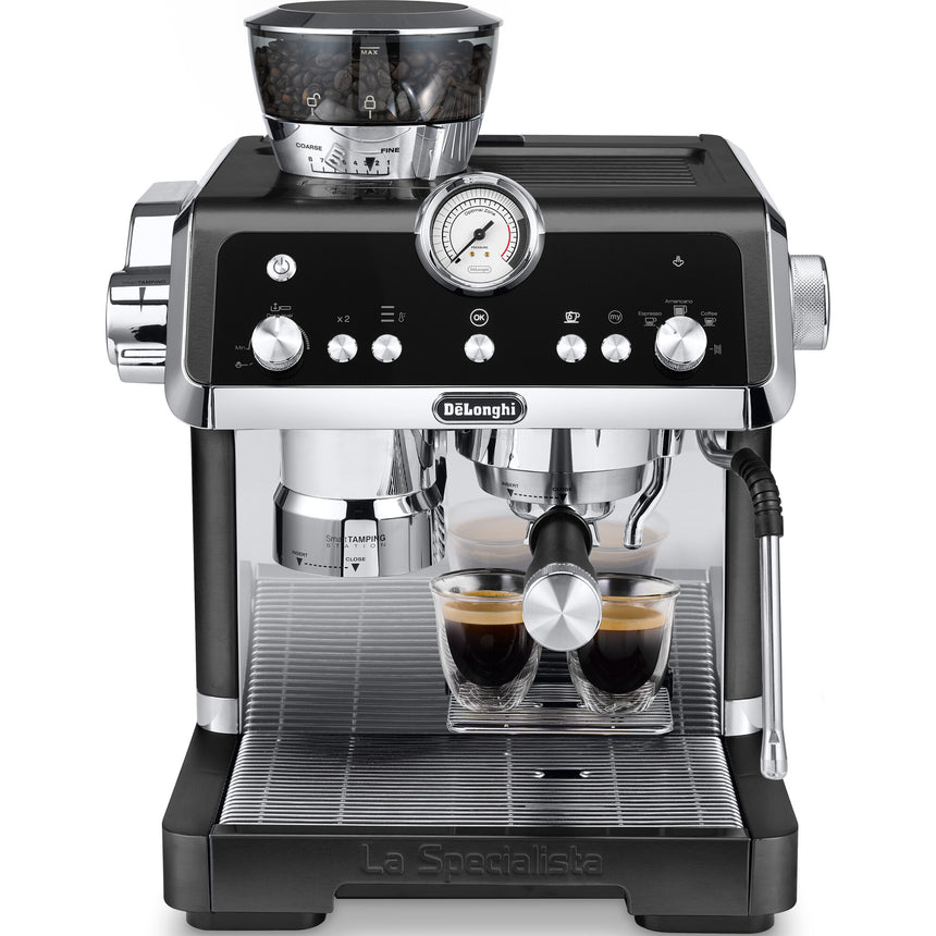 Espressor manual DE'LONGHI LA SPECIALISTA PRESTIGIO EC 9355.BM, 1450W, 19 bari, Negru argintiu
