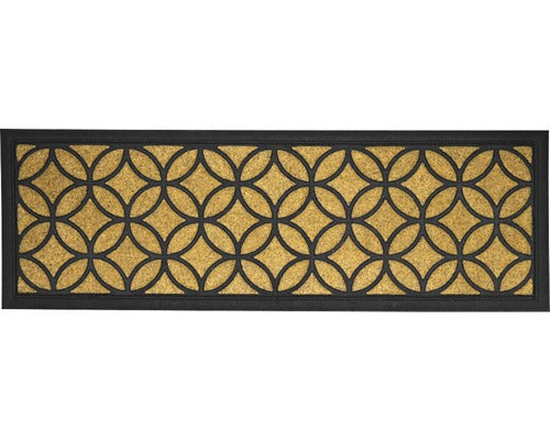 Covoras Intrare Cauciuc/cocos Bali Circle 25x75 Cm