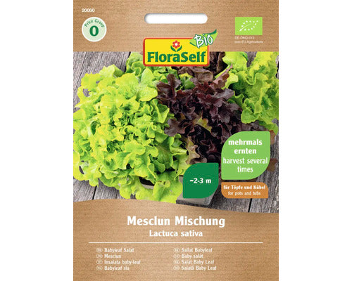 Seminte De Salata Baby-leaf Mesclun Mix Floraself Bio, 150 gr