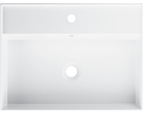 Lavoar ceramica Jungborn Quattro 61 cm alb lucios
