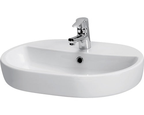 Lavoar (chiuveta baie) Cersanit K11-0099, 42 x 10.5 x 59.5 cm, compatibil cu blat Caspia 60