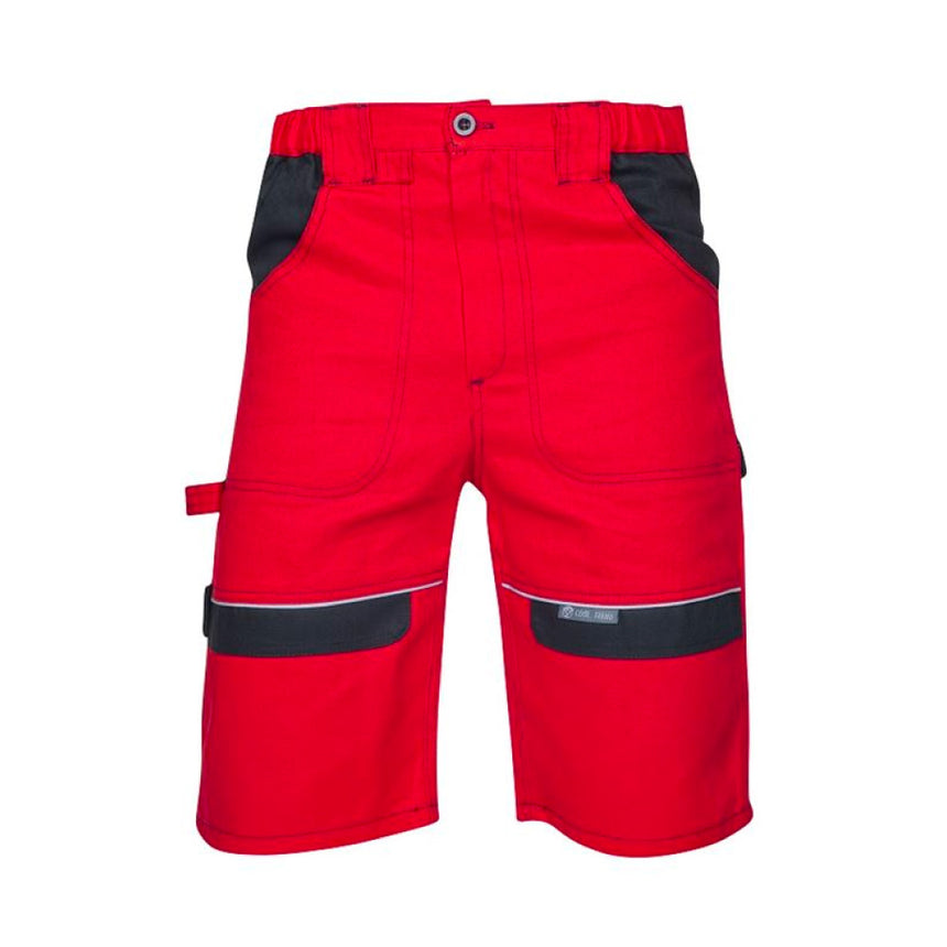 Pantaloni de lucru scurti COOL TREND, culoare rosu, marimea 52