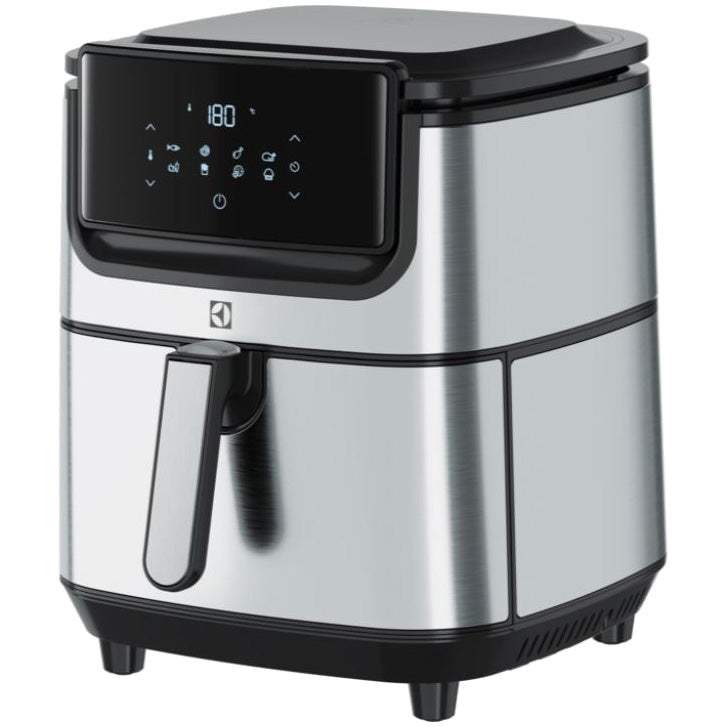 Friteuza fara ulei Electrolux Digital Air Fryer E6AF1-6ST, 1800W, otel inoxidabil, 8 programe, 5.4 l, Touch Control, inox