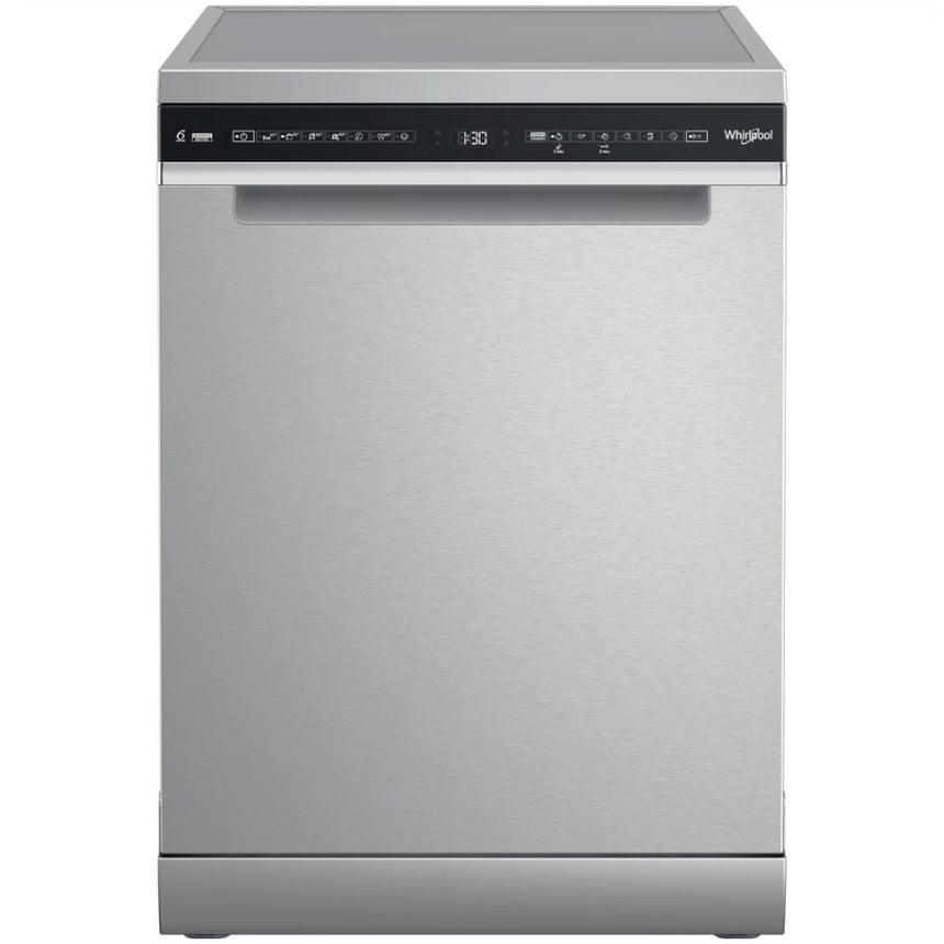 Masina de spalat vase Whirlpool W7F HS51 X, 15 seturi, 8 programe, Tehnologia Al-6lea Simt, NaturalDry, PowerCleanPro, Clasa B, Pornire cu intarziere, FlexiSpace, 60 cm, Inox