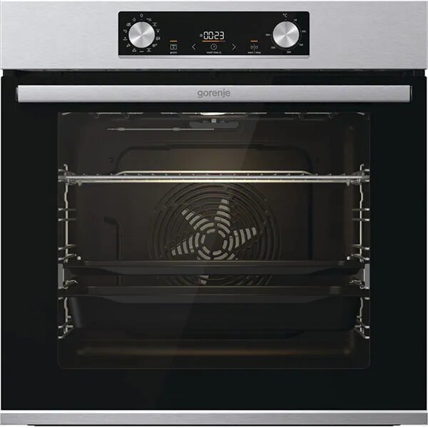 Cuptor incorporabil Gorenje BOS6737E13X, Electric, Airfry, Gatire asistata cu abur, 12 functii, Raft telescopic, 77 l, Clasa A, Inox