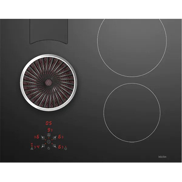 Plita incorporabila GRUNDIG GIEH 823470, Inductie, 4 arzatoare, Hota integrata, Touch Control, Negru
