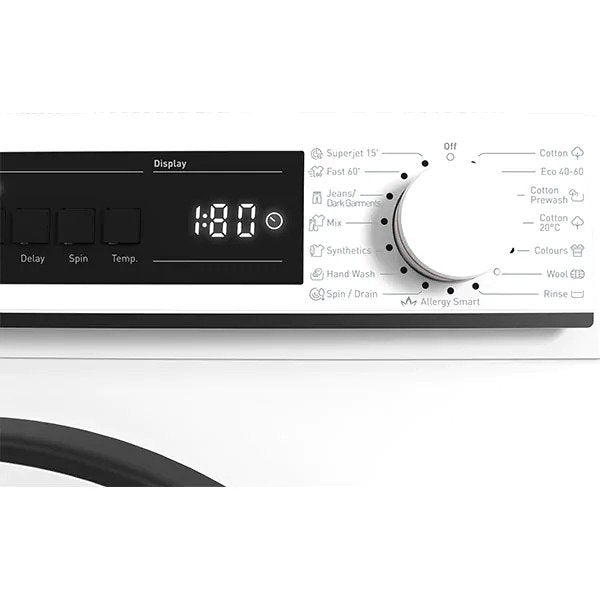 Masina de spalat rufe frontala SHARP ES-NFB8141WD-EE, 8 kg, 1400 rpm, Clasa A+++, Alb