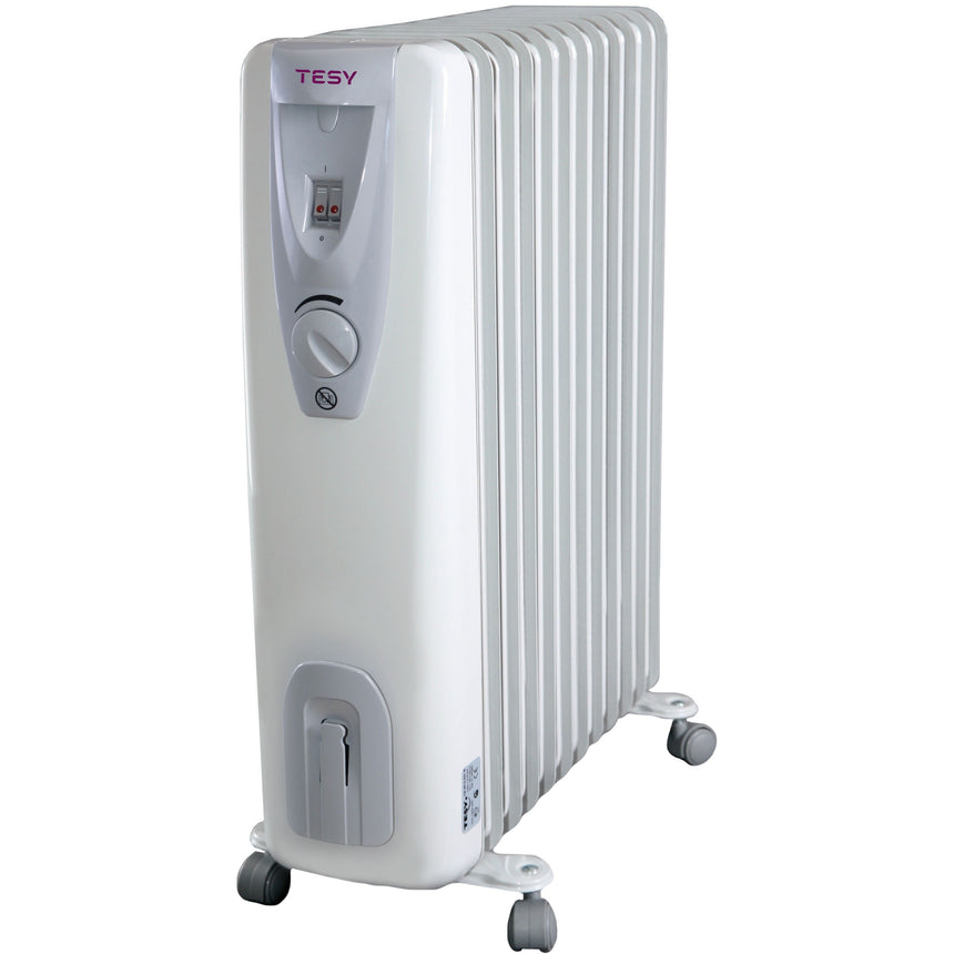 Calorifer electric TESY CB 2512 E01 R, 2500 W, 12 elementi, 3 trepte de putere, Termostat de siguranta, Termostat reglabil, Protectie anti-inghet