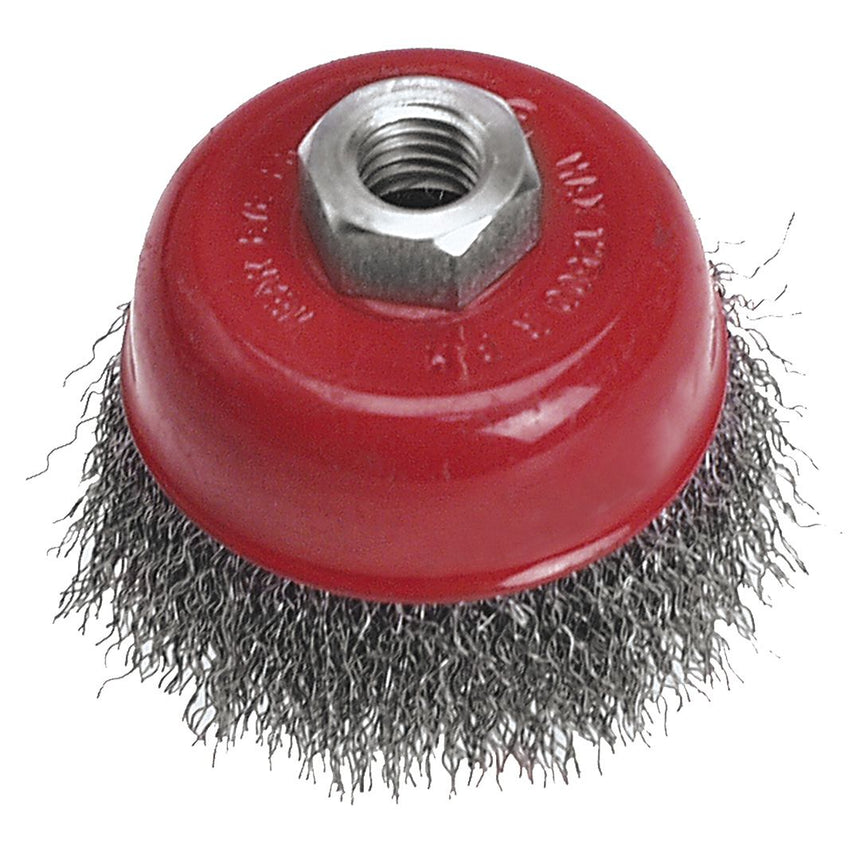 Perie de sarma cupa, 100mm x M14, Verto 62H111