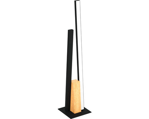 Veioza Cu Led Integrat Panagria 12w 1440 Lumeni, Negru/lemn