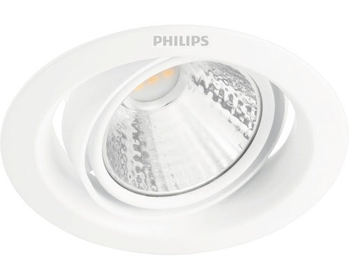 Spot LED incastrabil Philips Pomeron, 5W, 350 lm, intensitate luminoasa reglabila, lumina neutra (4000K), IP20