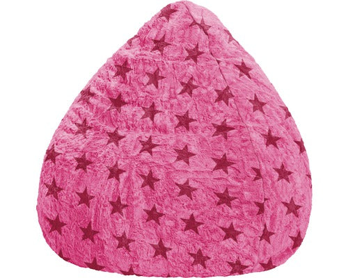 Fotoliu Puf Beanbag Sitting Point Fluffy Stars Xl Roz 70x110 Cm