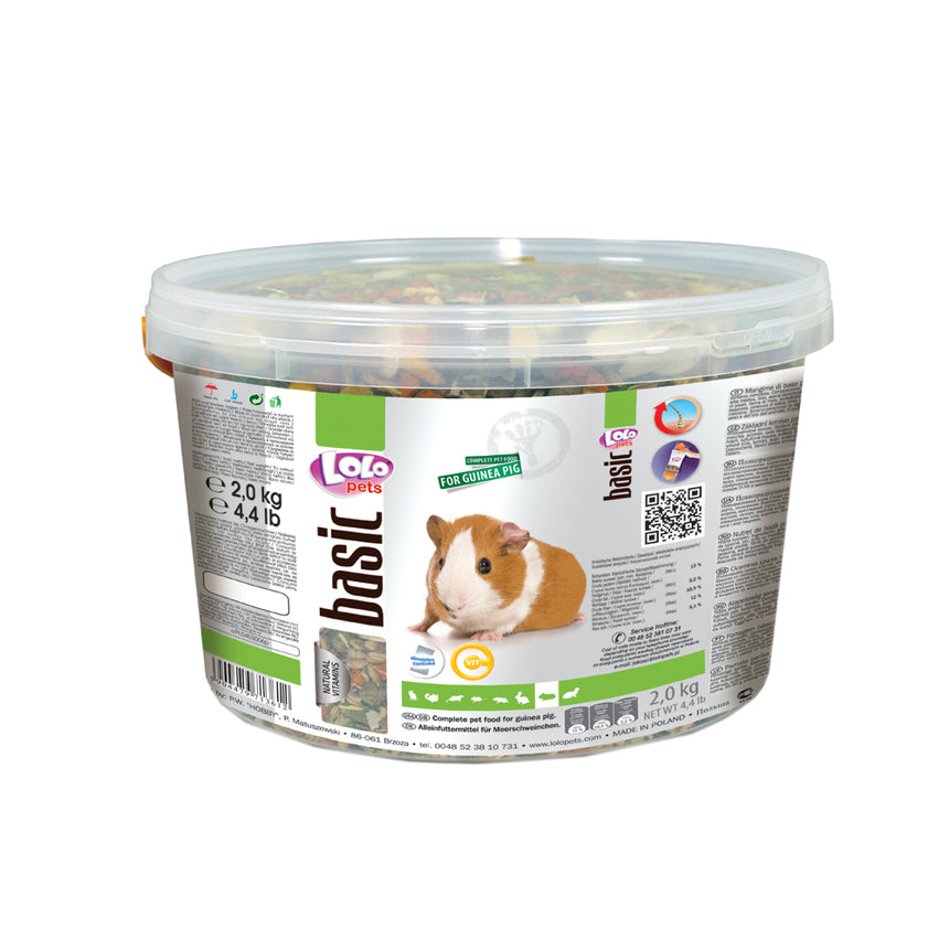 Hrana de baza Lolo Pets pentru porcusor de Guineea, 3 L