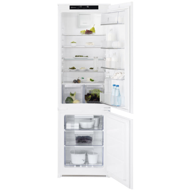 Combina frigorifica incorporabila LNT7TF18S, 256 l, Fresh Frost Free - No Frost, Ventilator, Usa reversibila slide, control electronic, Clasa F, H 178 cm